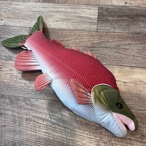 The Petting Zoo Sockeye Salmon Plush Stuffed Animal Realistic Fish 22 Inch